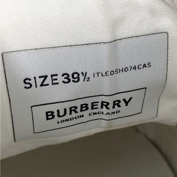 Burberry Check Canvas Low-Top Sneakers size 39.5 - Picture 8 of 12